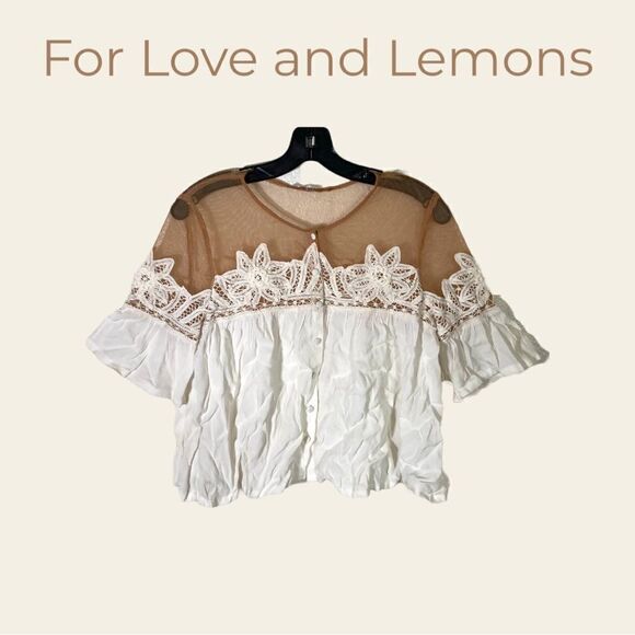 For Love & Lemons Carmine Blouse Size XS - Picture 1 of 9